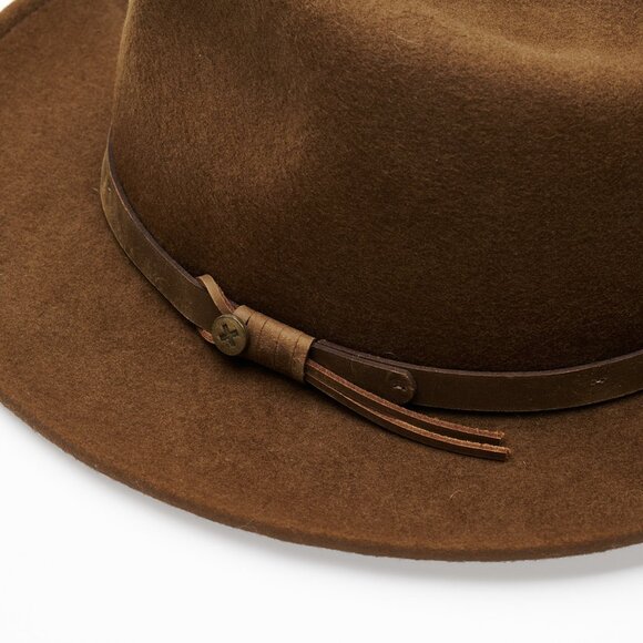 Stetson crushable wool hat in brown (size 7 ⅜") - Picture 4 of 9